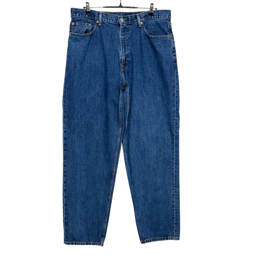 Levis 560 Jeans Mens 38x34 Blue Denim Baggy Comfort Fit Tapered Leg Workwear